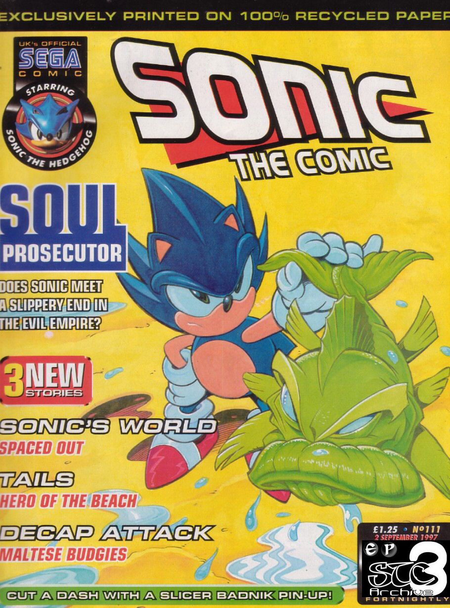 Sonic - The Comic Issue No. 111 Cover Page